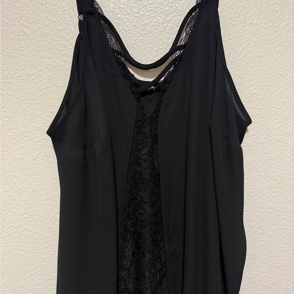 Elegant Black Lace Women's Top